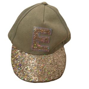 Justice Glitter E adjustable Hat NW0T